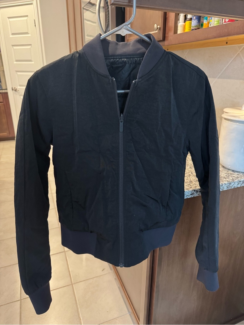 Lululemon Athletica Black Bomber Jacket 4
